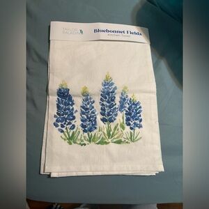 Taylor Paladino BLUEBONNET FIELDS TEA TOWEL NWT
